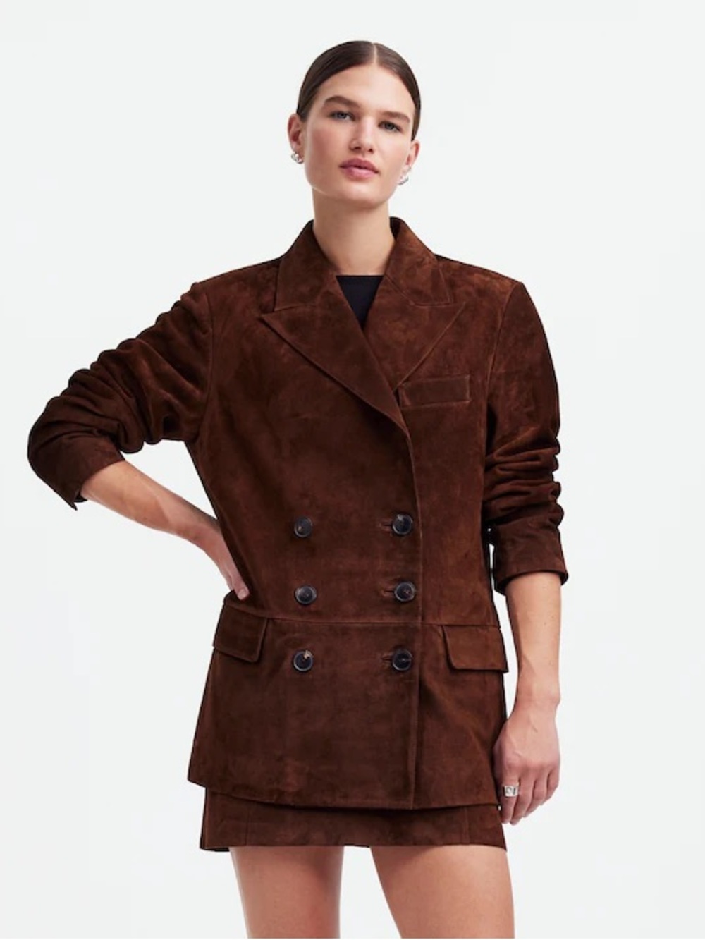 Alexa Chung Madewell Suede Blazer